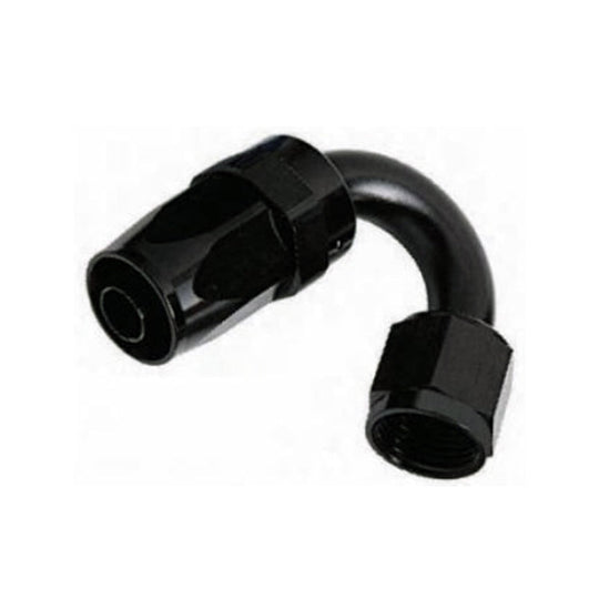 -6AN Female 150° Hose End, Swivel Style, Black Hard Anodized Aluminum Ace Race Parts