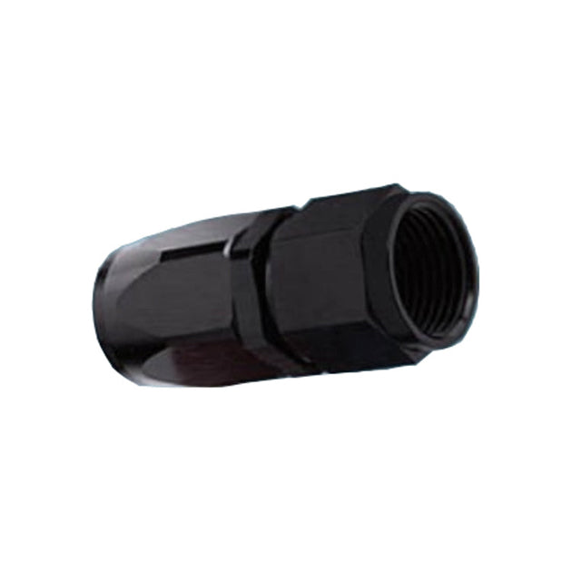 -10AN Female Straight Hose End, Swivel Style, Black Hard Anodized Aluminum Ace Race Parts