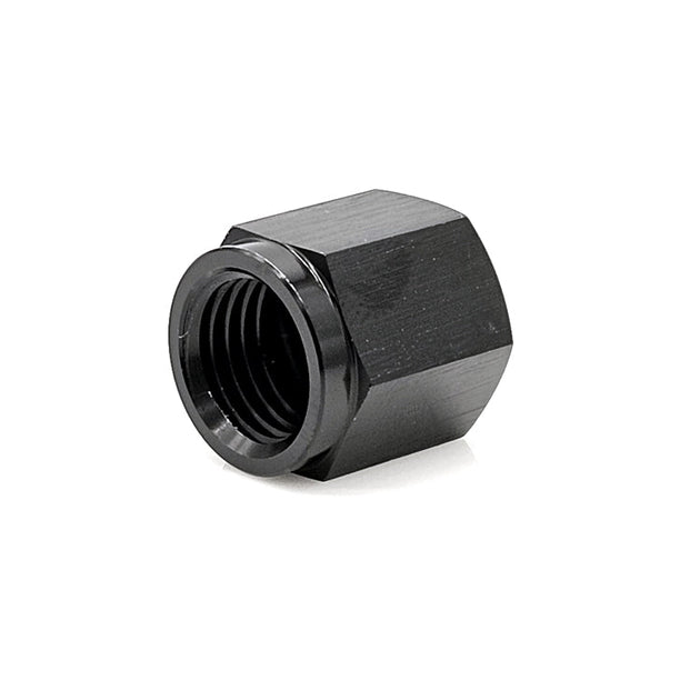 -10AN AN Flare Cap, 6061 Aluminum, Black Hard Anodized Ace Race Parts