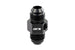 HPS AN Male to Male Adapter with 1/8" NPT Female Port, Aluminum, Black FR SPORT