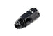 HPS AN Male to Female Fuel Pressure Gauge Adapter with 1/8" NPT Female Port, Aluminum, Black FR SPORT