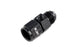 HPS AN Male to Female Fuel Pressure Gauge Adapter with 1/8" NPT Female Port, Aluminum, Black FR SPORT