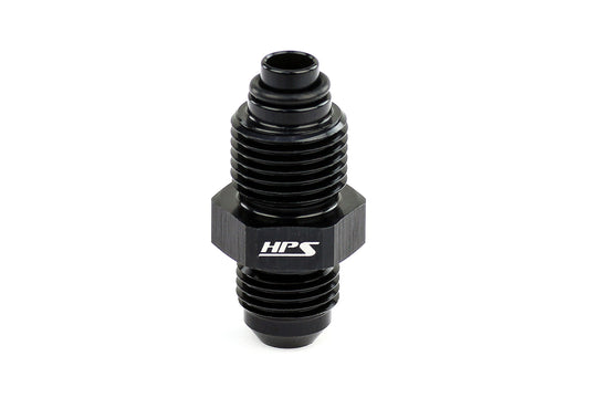 HPS AN Male to Metric Thread Male O-Ring Tip Adapter, Aluminum, Black FR SPORT