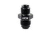 HPS AN Male to Inverted Flare Male Power Steering Adapter, Aluminum, Black FR SPORT