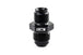 HPS AN Male to Inverted Flare Male Power Steering Adapter, Aluminum, Black FR SPORT