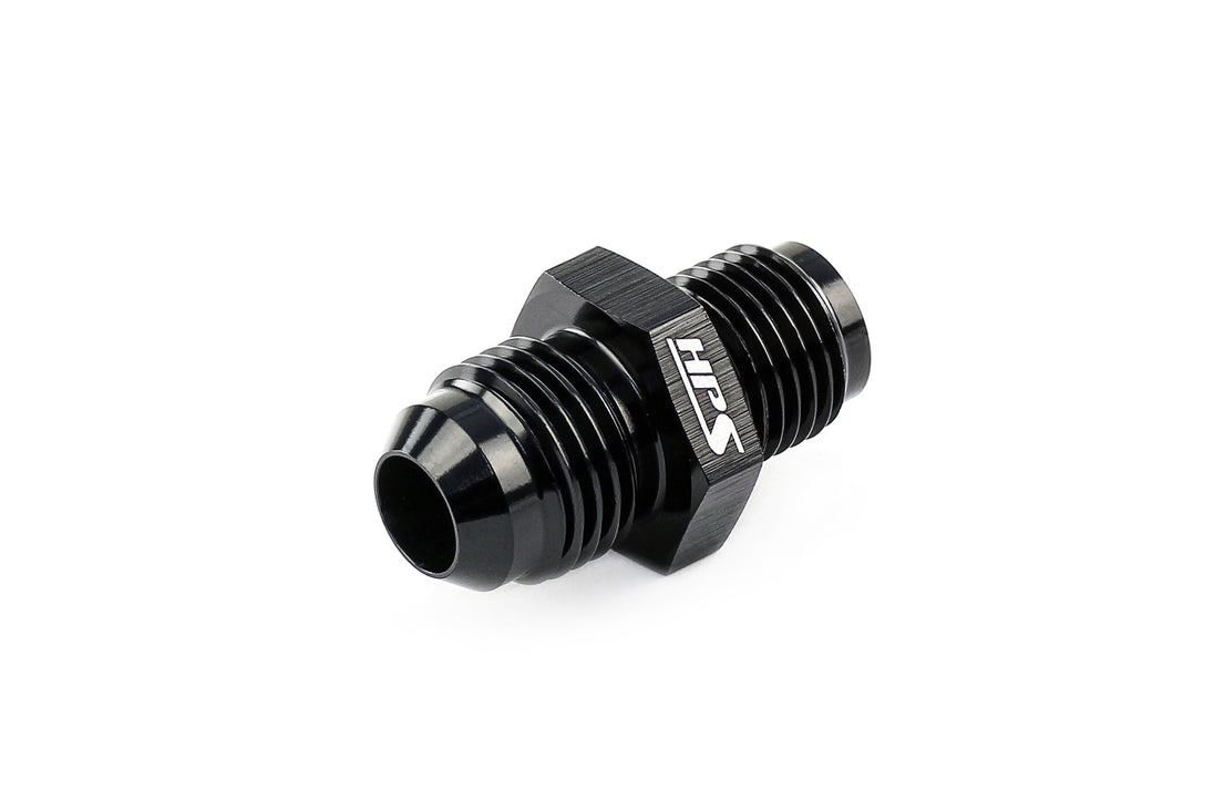 HPS AN Male to Inverted Flare Male Power Steering Adapter, Aluminum, Black FR SPORT