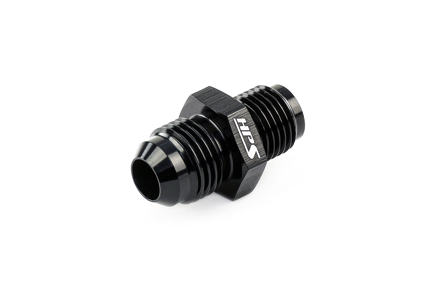 HPS AN Male to Inverted Flare Male Power Steering Adapter, Aluminum, Black FR SPORT