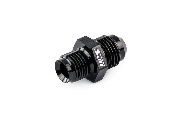 HPS AN Male to Inverted Flare Male Power Steering Adapter, Aluminum, Black FR SPORT