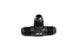 HPS AN Male to Male 3-Way Tee Adapter, Aluminum, Black FR SPORT