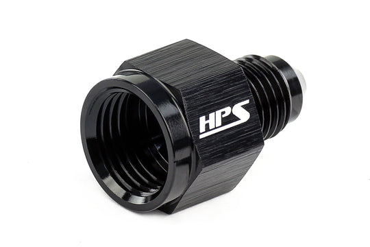 HPS AN Female to AN Male Reducer Adapter, Aluminum, Black FR SPORT