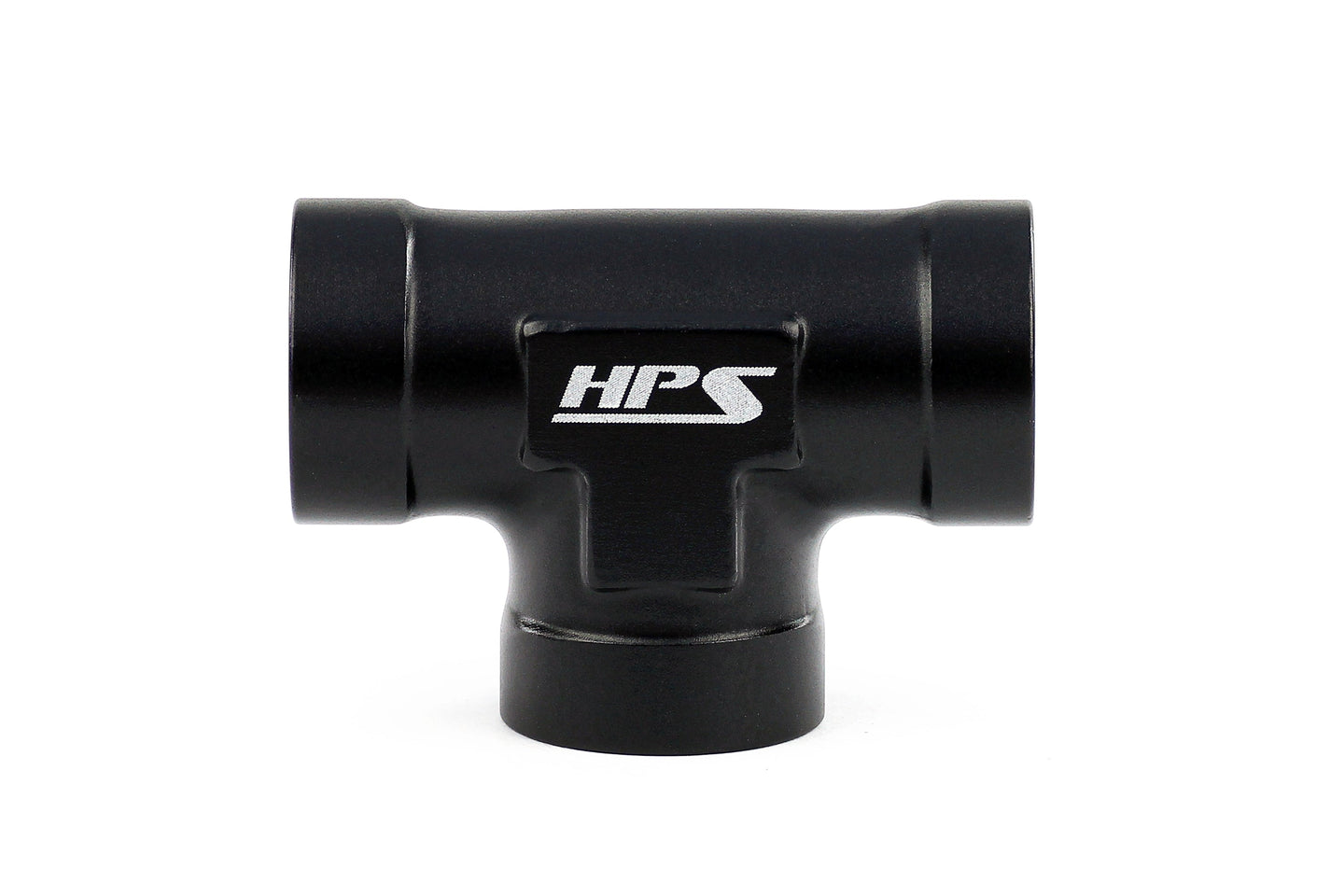 HPS NPT Female Tee Coupler Adapter, Aluminum, Black FR SPORT