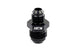 HPS AN Male To Male Reducer Union Coupler Adapter, Aluminum, Black FR SPORT
