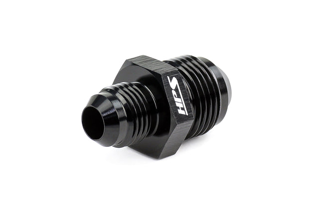 HPS AN Male To Male Reducer Union Coupler Adapter, Aluminum, Black FR SPORT