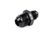 HPS AN Male To Male Reducer Union Coupler Adapter, Aluminum, Black FR SPORT