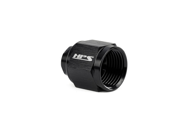 HPS AN Flare Female Cap, Aluminum, Black FR SPORT