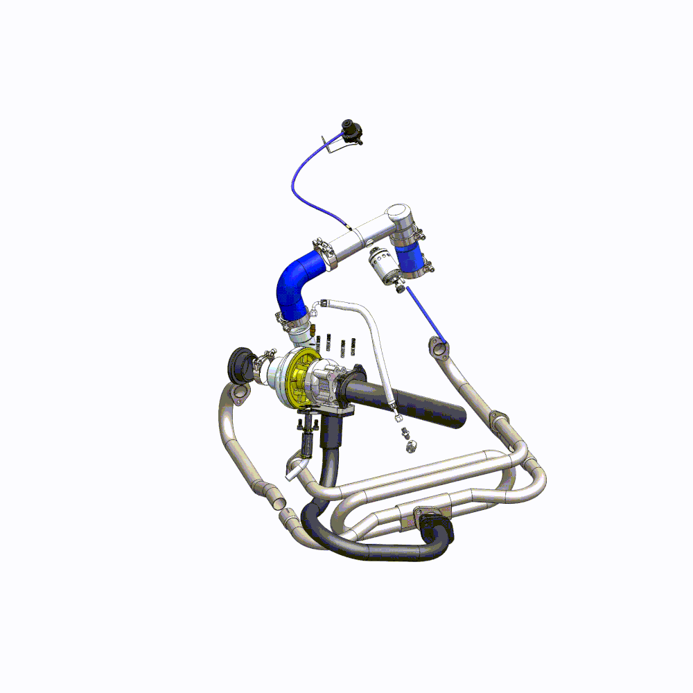 VW Beetle/Bug turbo kit for single carburetor for T2 turbochargers - Without turbo SPA TURBO USA