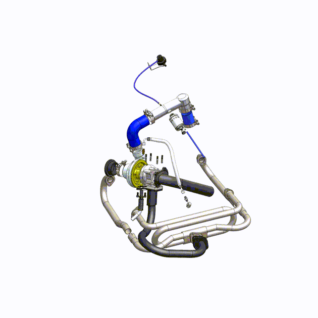 VW Beetle/Bug turbo kit for single carburetor for T2 turbochargers - Without turbo SPA TURBO USA