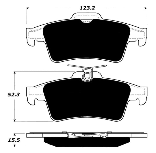 Porterfield Brake Pads for 2011 VOLVO V50 300mm Front Discs FR SPORT