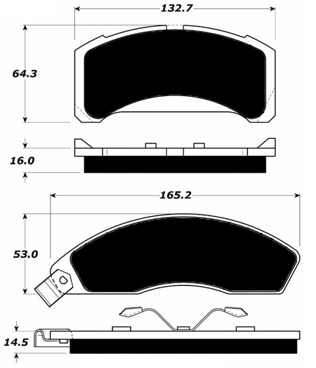 Porterfield Brake Pads for 1982 MERCURY COUGAR Wagon FR SPORT