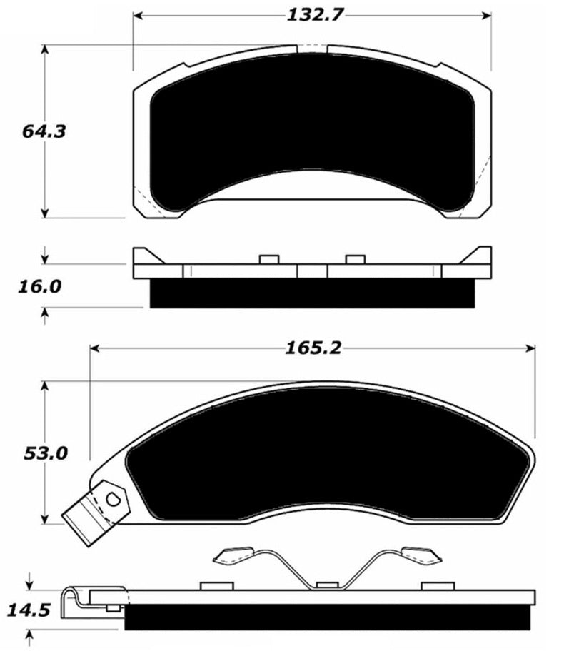 Porterfield Brake Pads for 1982 FORD MUSTANG 9" Rear Shoe FR SPORT