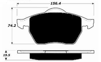 Porterfield Brake Pads for 1996 AUDI A6 - w/AFC Eng. FR SPORT