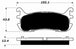 Porterfield Brake Pads for 2003 FORD ZX2 FR SPORT