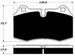 Porterfield Brake Pads for 1995 NISSAN SKYLINE GTR R33 FR SPORT