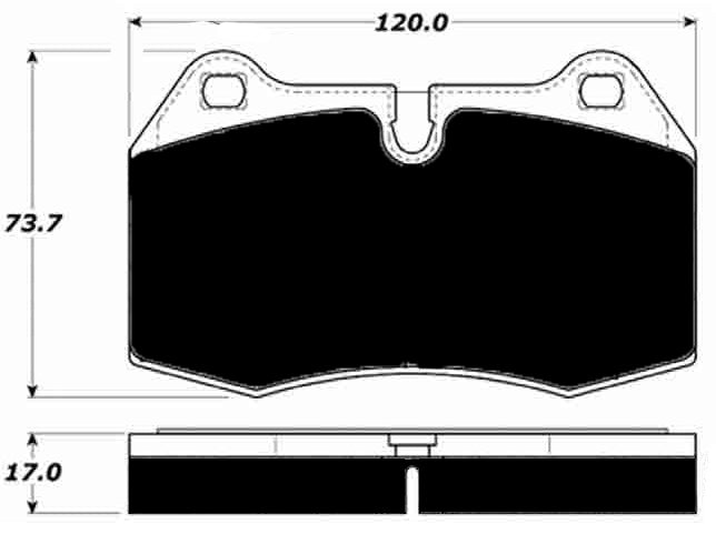 Porterfield Brake Pads for 1996 BMW 850Ci FR SPORT