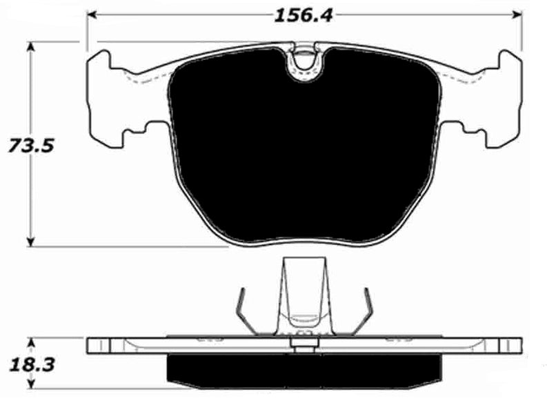 Porterfield Brake Pads for 2002 BMW X5 4.4i FR SPORT