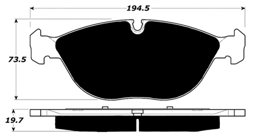 Porterfield Brake Pads for 2000 MERCEDES-BENZ C43 AMG FR SPORT