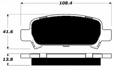 Porterfield Brake Pads for 2009 SUBARU LEGACY SEDAN 2.5 GT FR SPORT