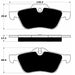 Porterfield Brake Pads for 2008 MINI Cooper S FR SPORT