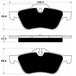 Porterfield Brake Pads for 2008 MINI Cooper S FR SPORT