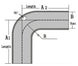 3.500" OD 14ga 90° Mandrel Bend - Polished OD - 6061 Aluminum - (5.250" CLR / 4.000" Legs) Ace Race Parts