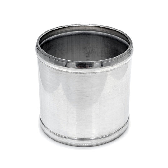 2.500" OD Aluminum Joiner with Bead Rolled Ends - Polished OD - 6061 Aluminum Ace Race Parts