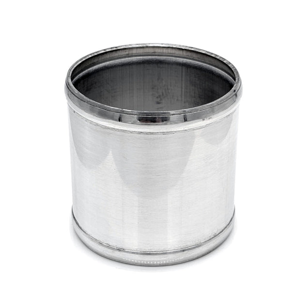 2.500" OD Aluminum Joiner with Bead Rolled Ends - Polished OD - 6061 Aluminum Ace Race Parts