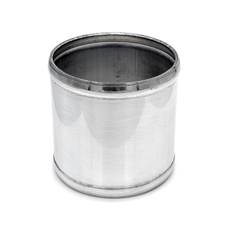 3.500" OD Aluminum Joiner with Bead Rolled Ends - Polished OD - 6061 Aluminum Ace Race Parts