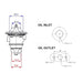 SPA 6873 T4 Turbocharger - T4 A/R .96 single scroll SPA TURBO USA