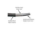 -4AN Black Nylon Braided Flex Hose with Reinforced Rubber Liner - 20 Foot Length Ace Race Parts