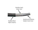 -10AN Black Nylon Braided Flex Hose with Reinforced Rubber Liner - 20 Foot Length Ace Race Parts