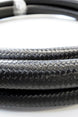 -6AN Black Nylon Braided Flex Hose with Reinforced Rubber Liner - 20 Foot Length Ace Race Parts