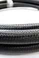 -4AN Black Nylon Braided Flex Hose with Reinforced Rubber Liner - 10 Foot Length Ace Race Parts