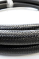 -8AN Black Nylon Braided Flex Hose with Reinforced Rubber Liner - 20 Foot Length Ace Race Parts