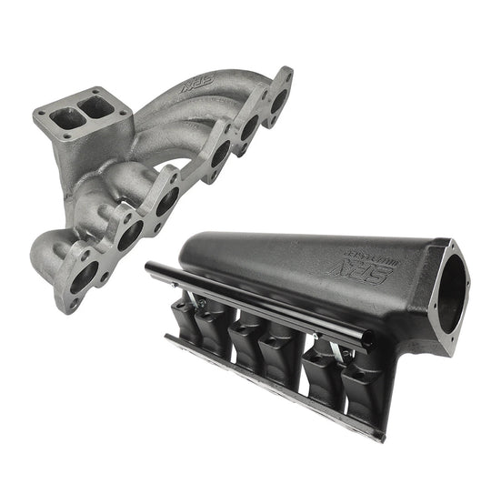 For 2JZ-GTE TOP MOUNT TWIN SCROLL TURBO MANIFOLD + INTAKE MANIFOLD SPA TURBO USA