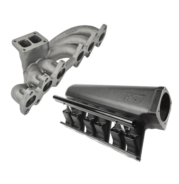 For 2JZ-GTE TOP MOUNT TWIN SCROLL TURBO MANIFOLD + INTAKE MANIFOLD SPA TURBO USA