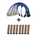 SBF 9.0mm HEI spark plug wire set + Titanium spark plug wire boots protector - 8 units set SPA TURBO USA