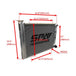 Lightweight Late Model Radiator - Double Pass - 26.8" x 19.6" + Remote Fill Tank - Red Cap SPA TURBO USA