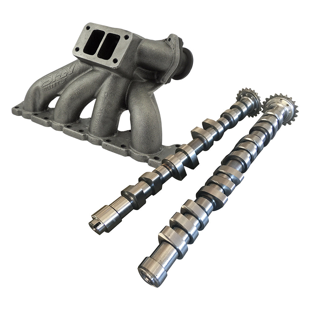 VW B5 T3 top mount turbo twin scroll manifold wastegate V-Band + 252 / 260 High Performance Camshaft set SPA TURBO USA