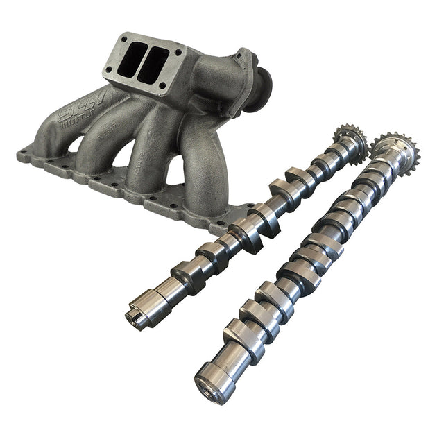 VW B5 T3 top mount turbo twin scroll manifold wastegate V-Band + 252 / 260 High Performance Camshaft set SPA TURBO USA