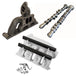 VW MKIV GTI T3 Twin Scroll Top Mount Flange Turbocharger Exhaust Manifold + Cast Aluminum Intake Manifold + High Performance Camshaft set SPA TURBO USA